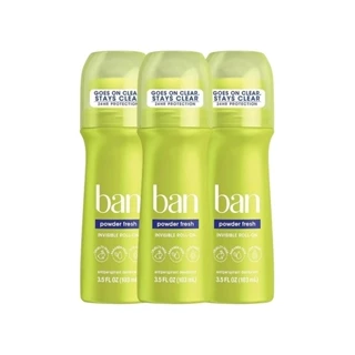 Kit Desodorante Sólido Ban Powder Fresh - Trio