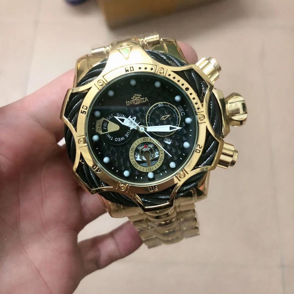 Invicta Men Quartz Watch Rims Calendário Função Relógio Discagem ...