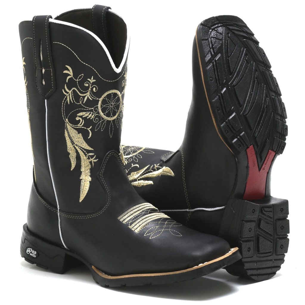 BOTA TEXANA FEMINA COUTRY BICO QUADRADO