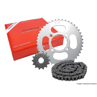 Kit Transmissão Vaz Xtreme S completo Yes 125 Intruder 125
