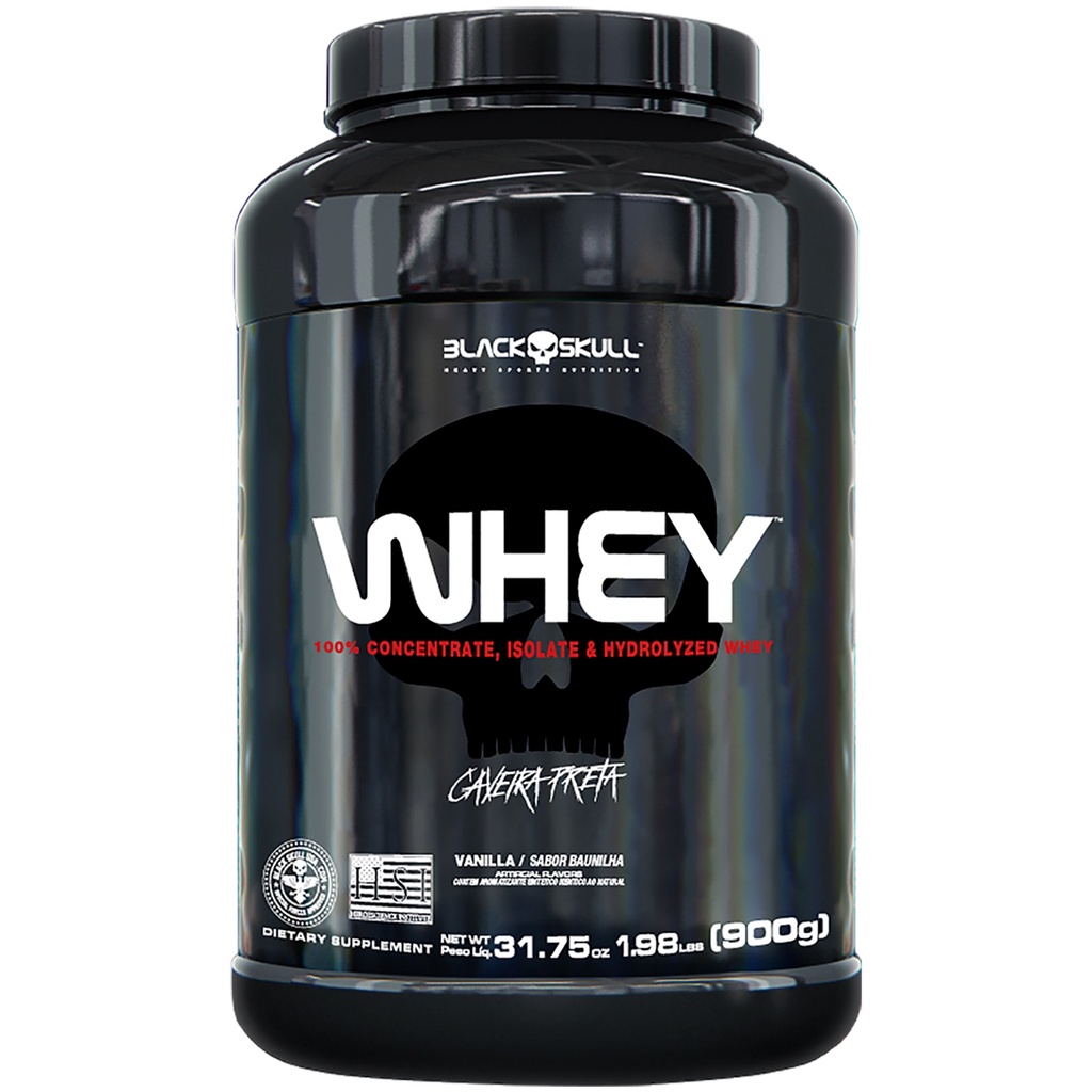 Whey 900g Pote – BLACK SKULL