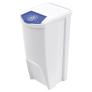 Lixeira Empilhável Seletiva 45 L Reciclável Branco Plasútil