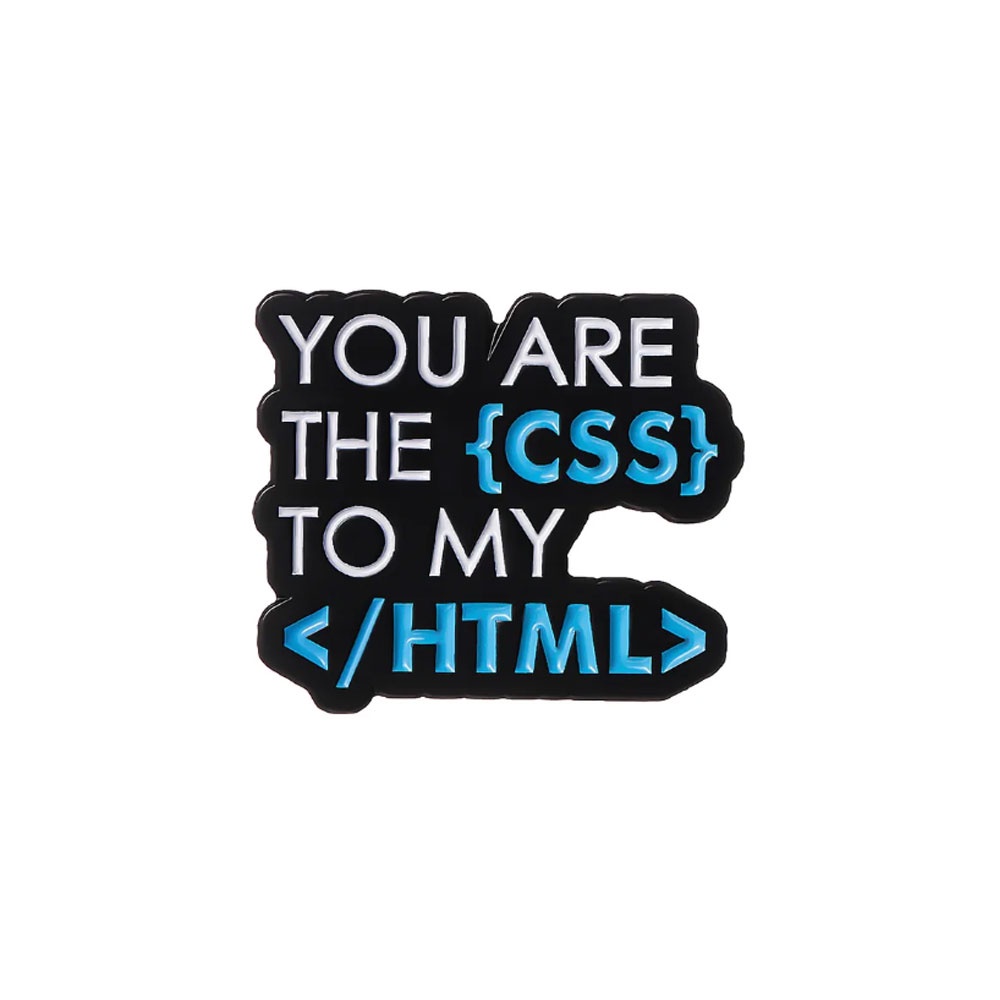 Pin Broche Criativo Programação TI PC CSS HTML