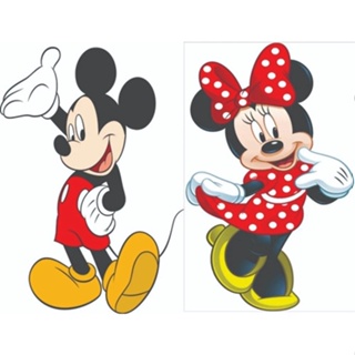 Kit Display Mickey E Minnie 2 Peças De 70 Cm Mdf Totens