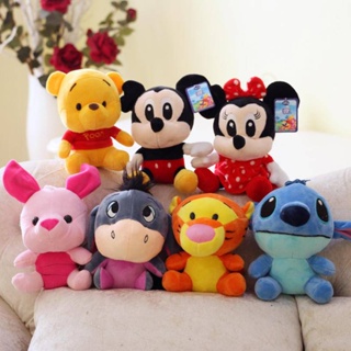Boneca de Pelúcia Winnie the Pooh Boneca de Pelúcia da Família Boneca Tigre Mickey Minnie Ragdoll Presente de Evento