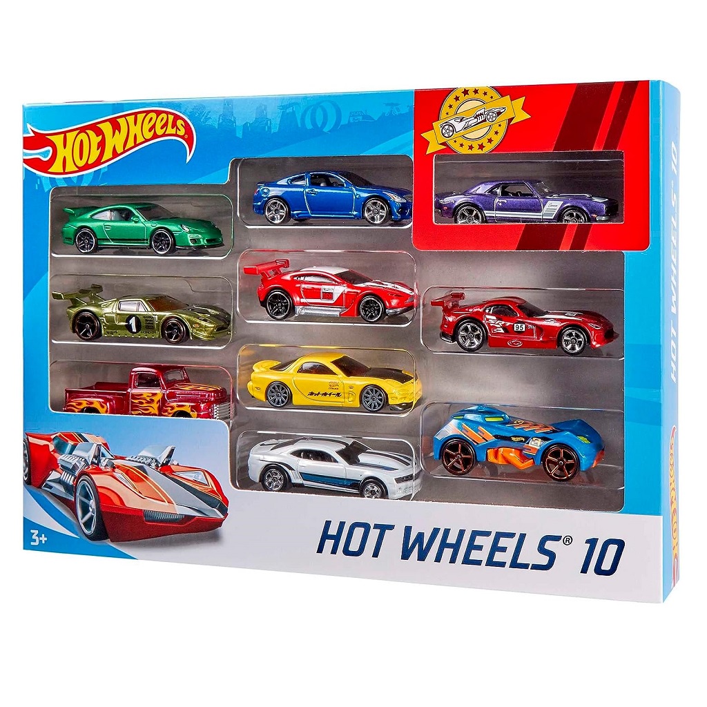 Kit com 15 carrinhos Hot Wheels Mattel - Modelos sortidos sem repetição