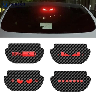 UQUEEN Carro Lâmpada De Freio De Alta Montagem Para Placa De Projeção PVC Decalque Macio Emblema De Luz Traseira Adesivos Tesla Modelo Y E5V1