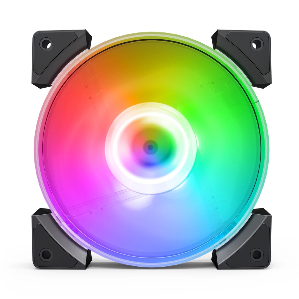 Cooler Fan Rgb 5 Cores Super Refrigeração E Silencioso 120mm
