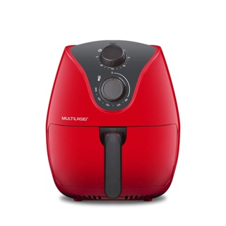 Fritadeira Eletrica Panela Air Fryer 1500w 4L Automatica Vermelha Multilaser 110v