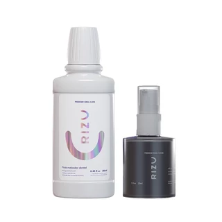 Kit Fluído Matizador + Sérum Matizador RIZU: Dentes mais brancos, sem Dentes mais brancos, sem sensibilidade!