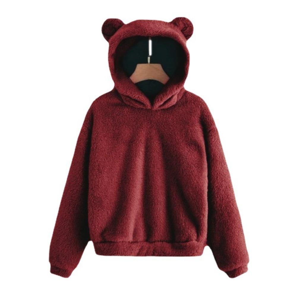 Roupa Inverno Infantil Blusa De Frio Com Orelhas No Capuz SHENGDA