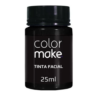 Tinta Preta Facial Liquida Pote C/ 25 Ml Colormake
