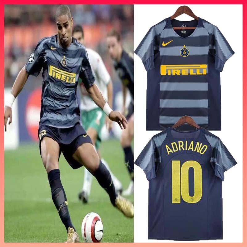 04-05 Inter de Milão camisa de futebol retrô Adriano camisa clássica 2004 2005