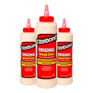 Kit 3 Colas para Madeira Original Wood Glue 473 ml Titebond