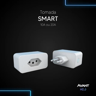 Tomada Inteligente Smart Wi-fi 10a ou 20a 110v/220v Bivolt Branco Cod: 290600076 Avant Neo