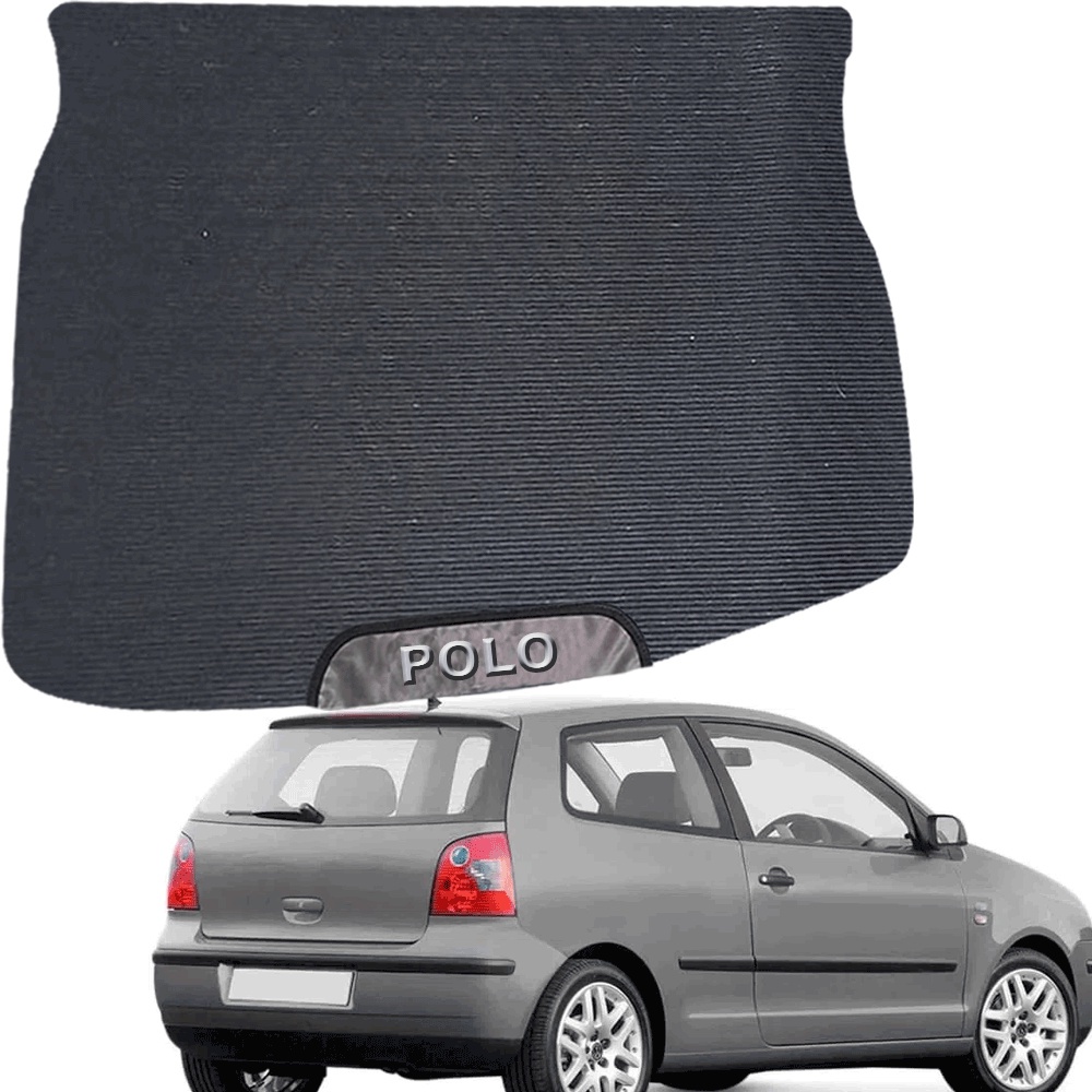 TAPETE EMBORRACHADO PARA PORTA MALA MALAS ESPECIFICO DO CARRO VOLKSWAGEN POLO 2003 A 2009