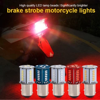 1pcs Luz Traseira De Motocicleta Flash 1157 LED De Freio Pisca-De Sinalização BAY15D Piscando Lâmpada 12V 30SMD Motor
