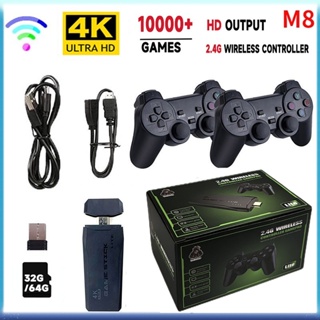 10000/3500 Jogos 4K HDMI Game Stick Sem Fio Dupla Console/Único Jogo De  Vídeo Box Retro Compatível Com Ps1/Cps/Fc/Gb/10 + Emuladors M8 Gamepad