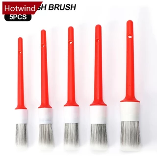 HOTWIND 5Pcs Escova De Detalhes Para Carros Escovas De Cerdas De Javali Interior Exterior Limpeza De Ferramentas Automotivos K7V7