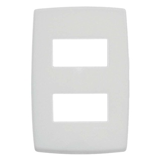 Placa 4x2 2 postos separados branco Pial plus Pial