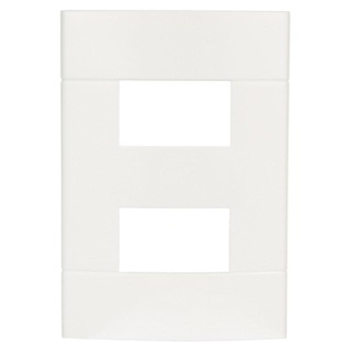 Placa 4x2 2 módulos separados branco lunare Schneider