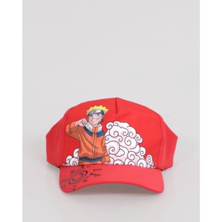 Boné Infantil Snapback Estampa Naruto Vermelho