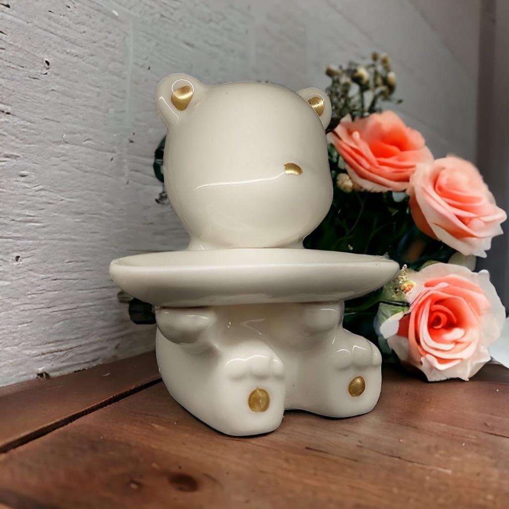 Enfeite de Mesa ou porta treco urso cores Sortidas preto ou branco