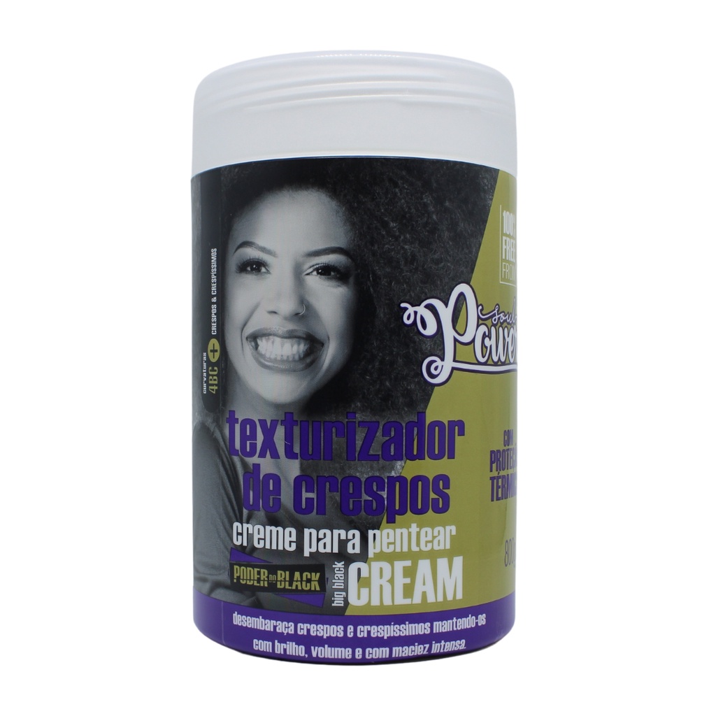 Creme De Pentear Poder Black Big Black Soul Power 800g | Shopee Brasil