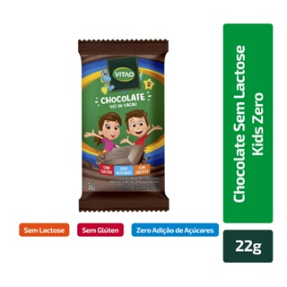 Chocolate Sem Lactose Kids Zero Vitao 22g