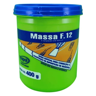 Massa para Correção de Madeira F12 400g - Viapol