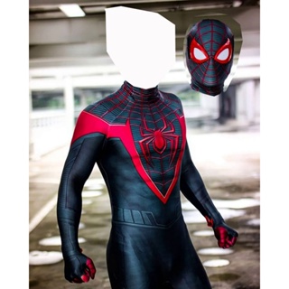 Spiderman Halloween traje para adultos e crianças, bodysuit