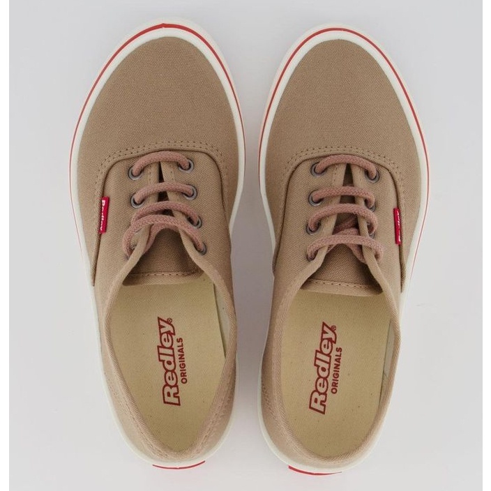 Tênis Redley Bege Masculino Feminino Casual Retro Confortável