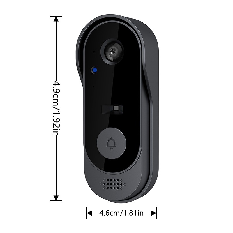 Câmera Smart Doorbell Porta Inteligente 450P WiFi Video Visão Noturna 2-Way Audio Cloud Storage Segurança Intercomunicador