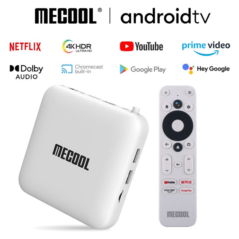  Android 11.0 OS Smart TV Box with Netflix and Google Certified  Support Ultra 4K HDR Dual Band Wi-Fi BT 5.0 with Amlogic S905Y4 2GB RAM  16GB ROM Support Dolby Audio, Chromcast