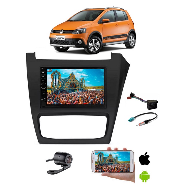 Mp5 Central Multimidia Moldura CrossFox 2015 2016 + Camera