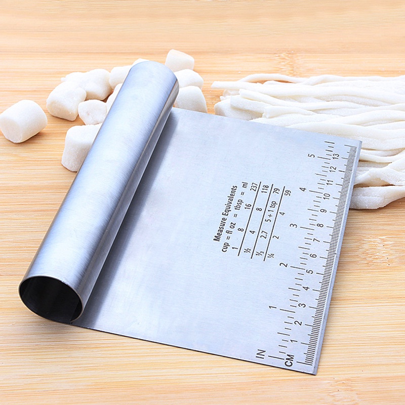 Espátula Em Inox Prática Raspador De Massa Com Cabo Tubular 15cm Bolo