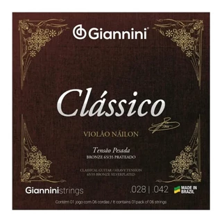 ENCORDOAMENTO GIANNINI VIOLAO GENWPA PRATEADO ALTA 65/35 em Oferta na Shopee