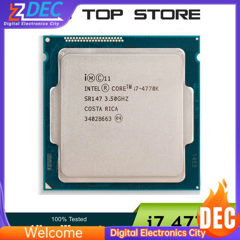 Processadores Core i7 4770K LGA 1150 SR147 3.5GHz Quad-Core CPU Desktop Usados