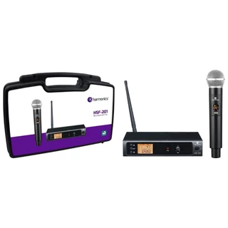 Microfone Sem Fio UHF Harmonics HSF200-1