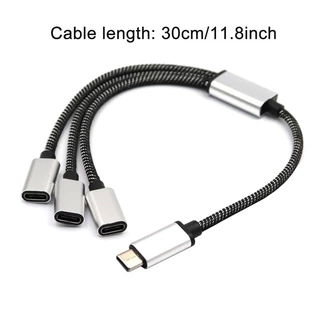 USB C Para 3 Fêmea Divisor Conversor Vários Hubs Hub Carregador Adaptador Divisão Energia 11 8