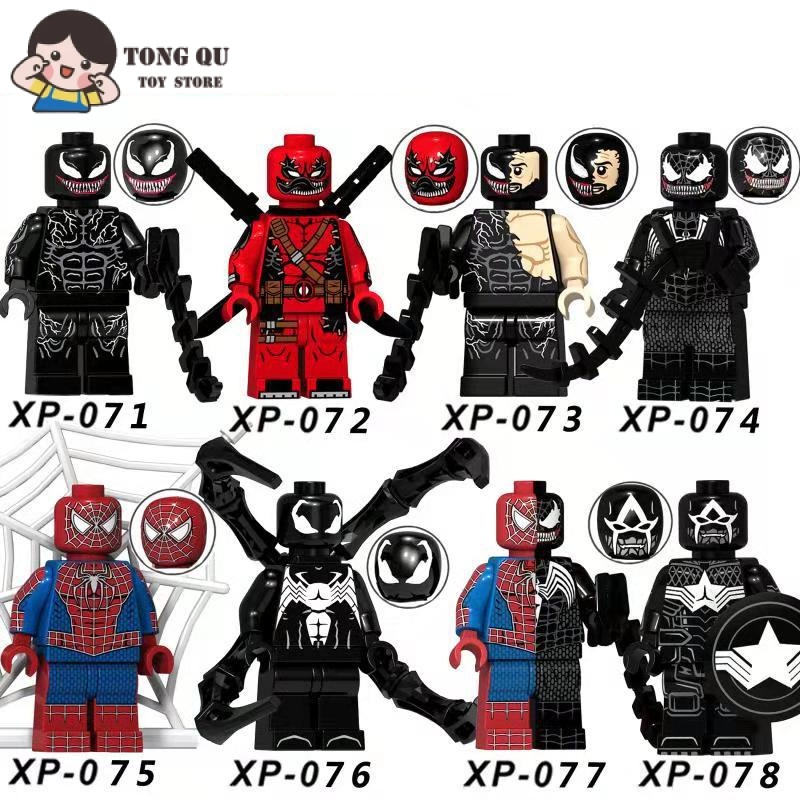 Superhero Minifigures Venom Building Block Coleção de brinquedos Venom ...