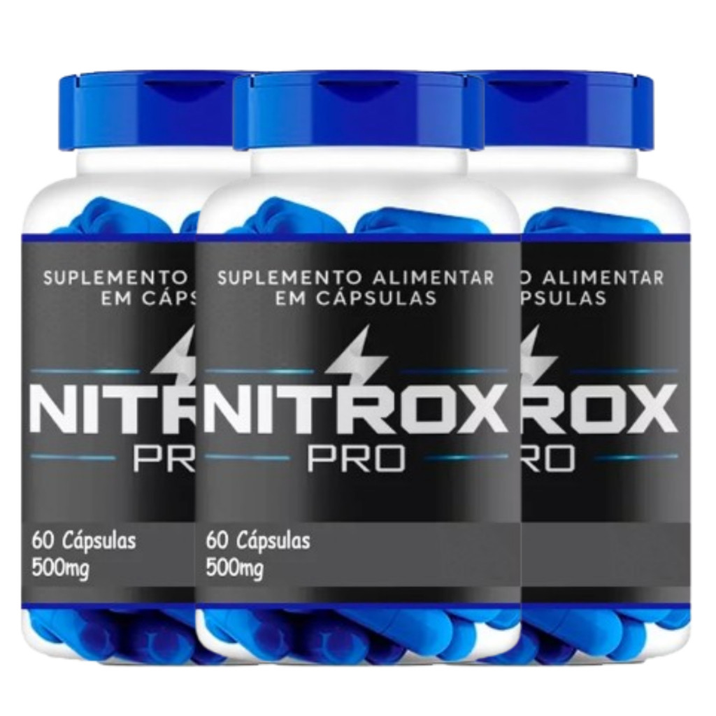 Nitrox Pro 3 Potes 180 Cápsulas Original - Fórmula Avançada | Shopee Brasil
