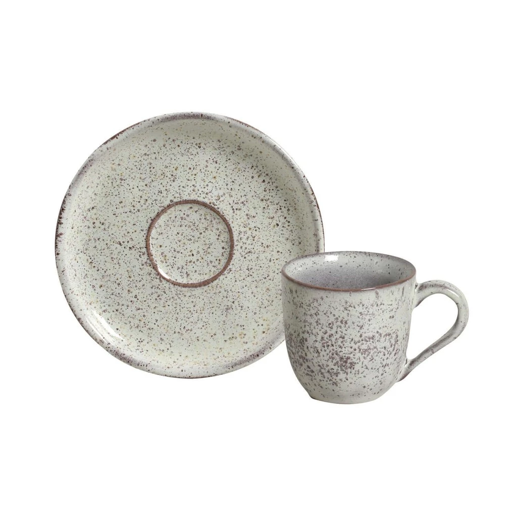 Porto Brasil Conjunto Com 6 Xícaras De Café Com Pires Bio Pistache 120Ml - Porto Brasil