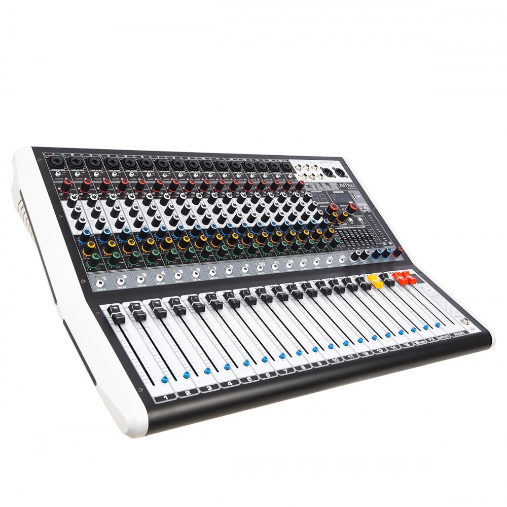 AMW AG16 v2 Mesa de Som 16 Canais 99 Efeitos DSP BT Interface de áudio ...