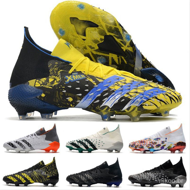 Ads Alta Qualidade Firme Futebol Botas Lases Predator Freak Futebol Botas. 1 Campo FG Unisex Sapatos De Futebol