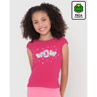 Blusa Infantil Paetê Reversível Rosa