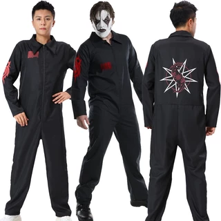 1PCS Roupa De Halloween SlipKnot Band Jumpsuit Cosplay Costume Homens Anime Game Jogo Performance Clothing
