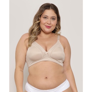 Sutiã Plus Size Base Sem Bojo Sustentação Delrio Bege