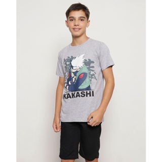 Camiseta Juvenil Naruto Cinza