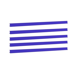 PORTA ETIQUETAS AMAPA PARA GONDOLA FIT 0,90M AZUL 5X1